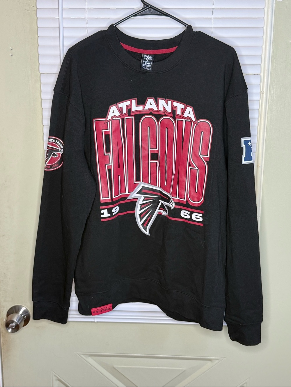 🔥 VTG Style Atlanta Falcons Crewneck Sweatshirt | Black XL